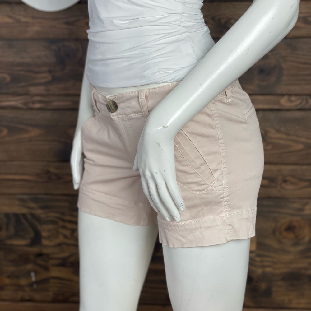 American Eagle Outfitters | Bermuda Stretch Light Pink Cargo Shorts Y2K Pastel